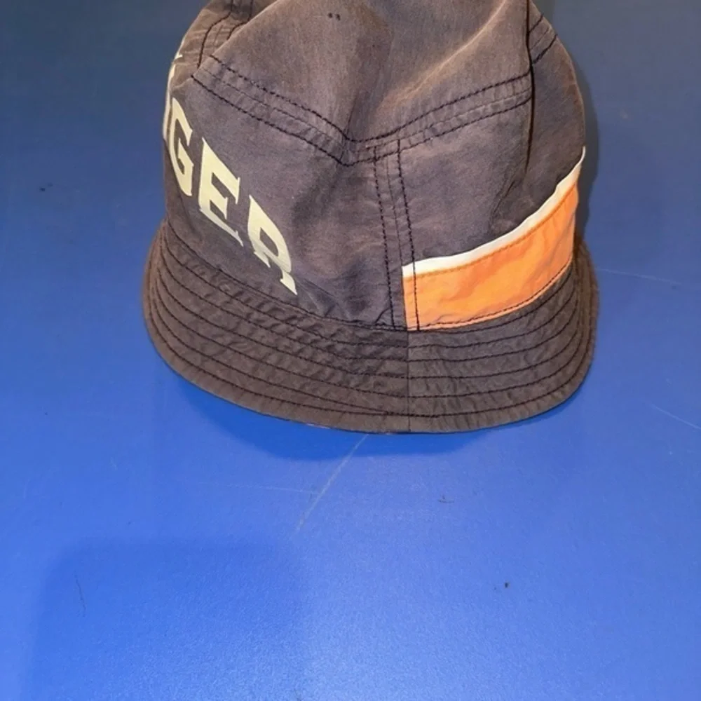 Youth Y2K Hilfiger‎ Bucket Hat reversible blue and orange